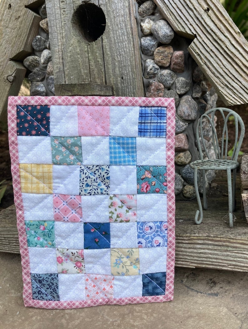 Miniature Dollhouse Quilt Etsy