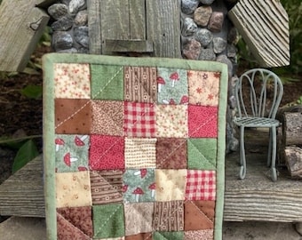 Doll or Fairy House Miniature Quilt