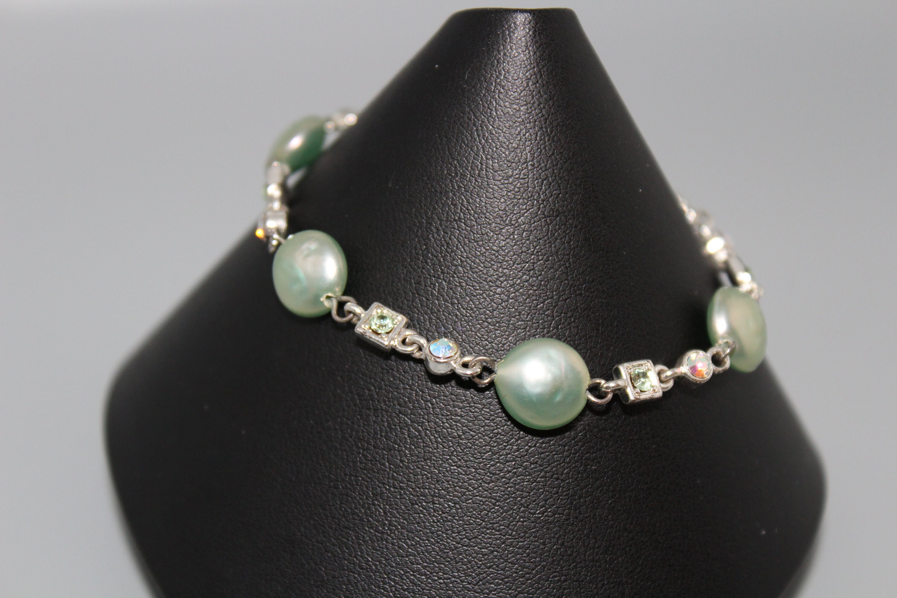 Seafoam grün Süßwasser Perle Armband mit Seafoam grüne | Etsy