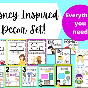Disney Inspired Classroom Decor Bundle