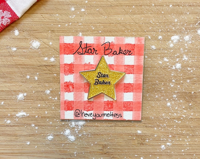 Star Baker Glitter Enamel Pin