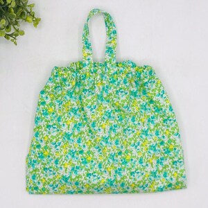 Grocery Bag Holder: Plastic Bag Organizer, Choose Prints, Holds 25+ Bags Green Yellow Calico