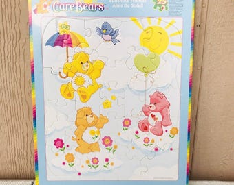 Vintage CARE BEARS Frame Tray Puzzle 2003 Sunshine Friends 25 Pieces RoseArt