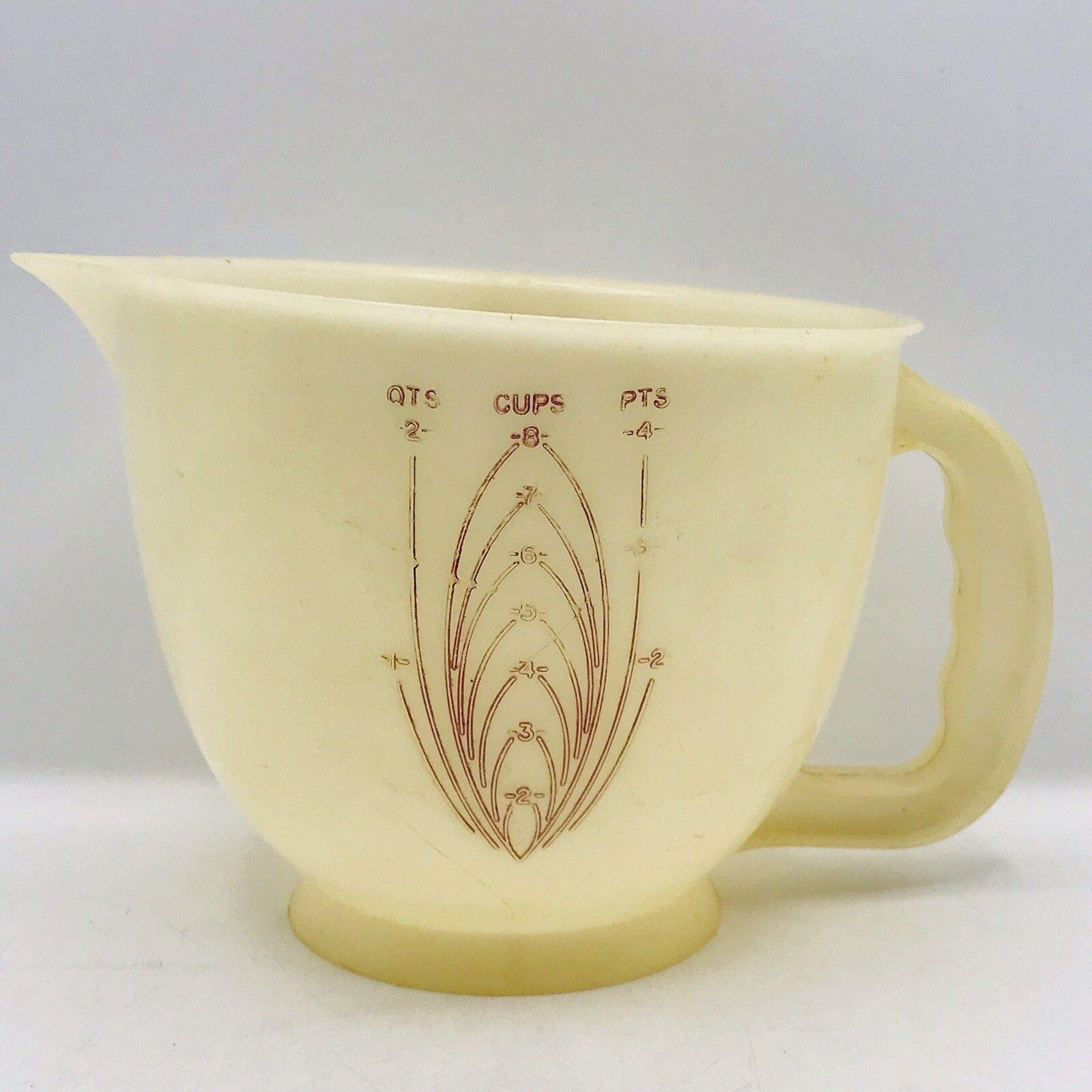 Vintage Tupperware 500-7 Mix-N-Stor 8 Cup 2 Quart Measuring Bowl No Lid Granny