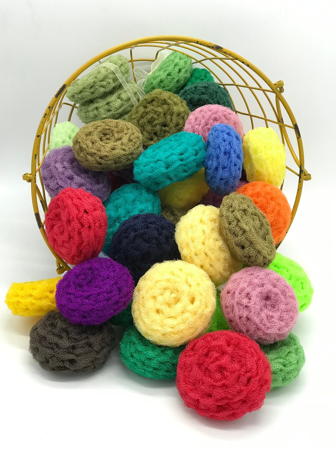 Premium Handmade Nylon Net Dish Scrubbies for Clean Hands and Etsy