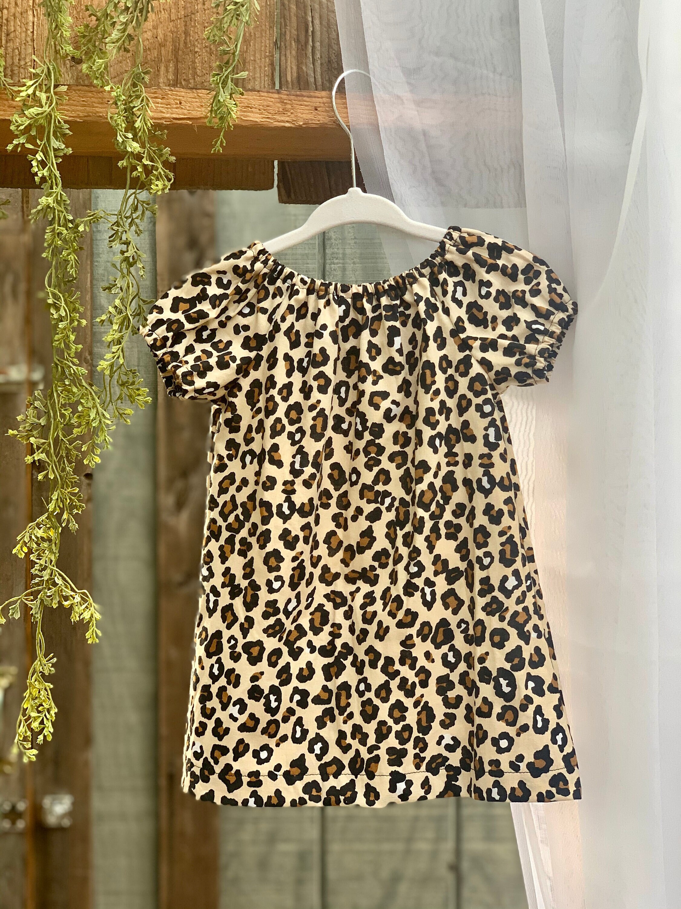 Baby Girl Toddler Dress Leopard Print 69 month and 912 Etsy