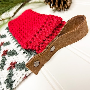 Nordic Heirloom Stocking Crochet Pattern Only Crochet Christmas Stocking image 5