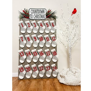 Christmas Stocking Advent Calendar - Crochet Pattern Only -Mini Christmas Stocking- Christmas Ornament - Christmas Garland