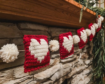 Love Letter Garland - Valentine's Day Heart Crochet Pattern Only