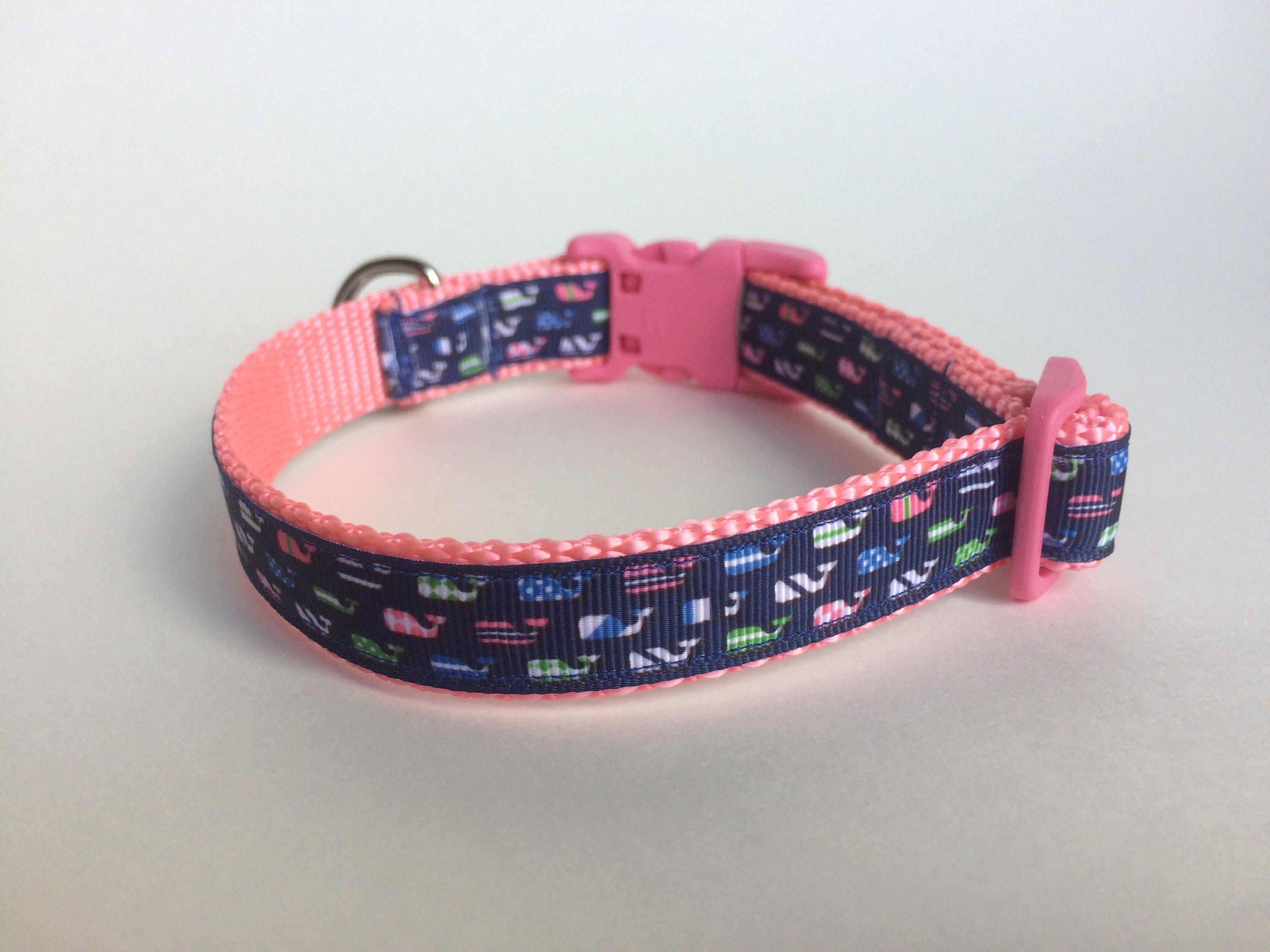 Vineyard Vines inspired dog collar Whales dog collar Animal Etsy