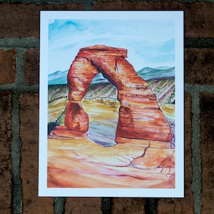 Arches National Park Acquerello Stampa