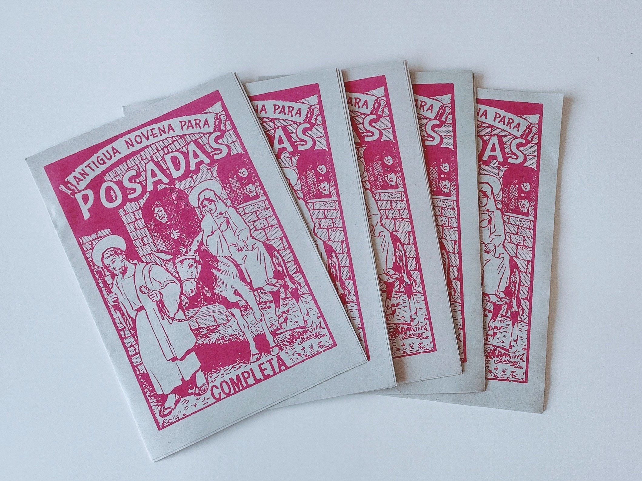 Posada Booklets 5 Pack - Libro De Cantos Para Pedir Posadas - Posaditas Mexicanas ...
