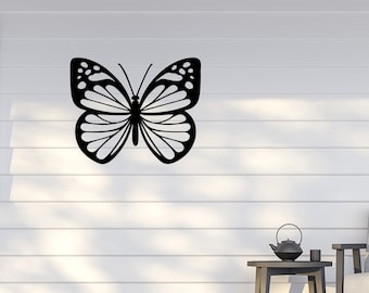 Butterfly Metal Sign for Your Home, Lakehouse, or Cabin or to Gift to Her, Wife, Girlfriend, Teacher, Friend, Mother, Grandmother / Outdoor