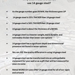 14 gauge steel is 25% thicker than 16 gauge steel and 58% thicker than 18 gauge steel.  This makes is heavier weight, more durable, and with a noticeable depth and dimensional presence not found in lower grade steel.