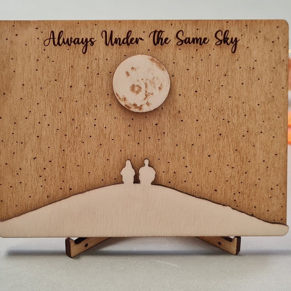 Always Under The Same Sky Wooden Postcard