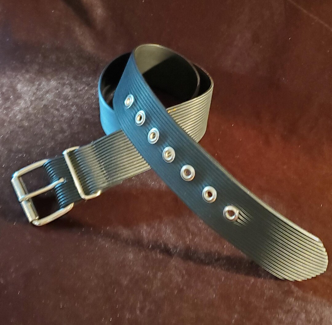 Ceinture de garnison en caoutchouc, cm, avec boucle et passant