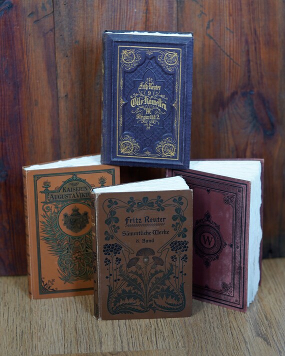 SKIZZENBÜCHER SET - vintage Aquarellbücher mit 265g Bamboo Hahnemühle Aquarellpapier