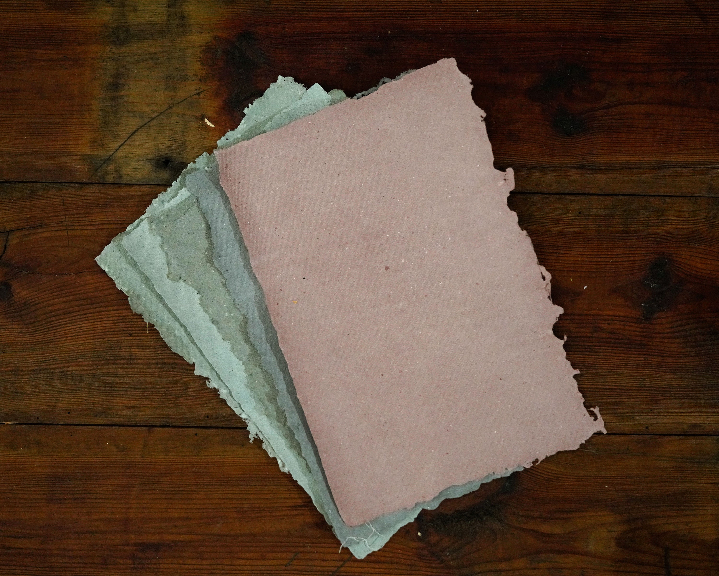 set of handmade paper sheets hibiscus – kokūn