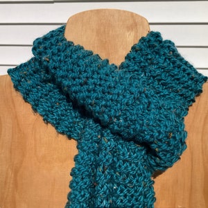 Hand Knit Tweed Scarf