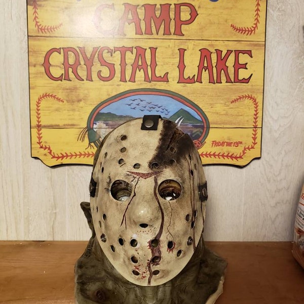 Friday The 13th Fan Film Jason Rising Jason Voorhees Masque de hockey en polystyrène thermoformé 0,060 Cosplay