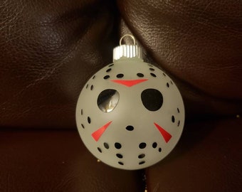 Friday The 13th Jason Voorhees Glass Christmas Tree Ornaments