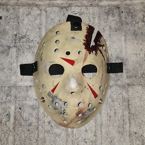 Friday The 13th Part 4 The Final Chapter Thermoformed Halloween Cosplay Costume Collectible Jason Voorhees Hockey Mask