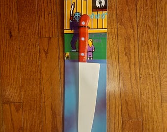 Friday The 13th Nintendo NES Retro 8-bit Jason Voorhees Knife Halloween Costume Cosplay Accessory (Exclusive Limited Edition)