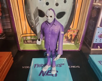 Friday The 13th Jason Voorhees Retro Nintendo NES NECA Toony Terrors Toy Action Figure With Machete & Display Platform