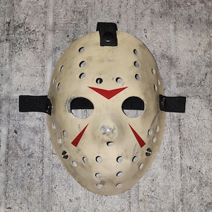 Friday The 13th Part 3 Thermoformed Halloween Cosplay Costume Collectible Jason Voorhees Hockey Mask