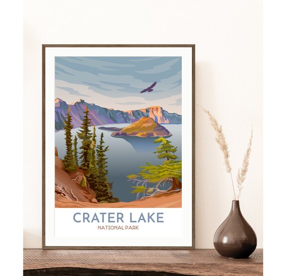 Crater Lake National Park Print | Crater Lake Sunrise Poster
