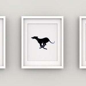 Greyhound Printable Art, Greyhound Silhouette, Greyhound Gift, Greyhound Running, Minimalist Greyhound, Whippet Art, Sighthound Art,