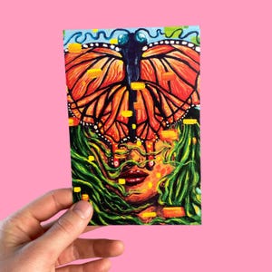 Morphin' Postkarte 4 "x 6" Mini Kunstdruck