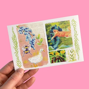 Carte postale bronzer 4 x 6 po Mini impression d'art | Carnet de croquis