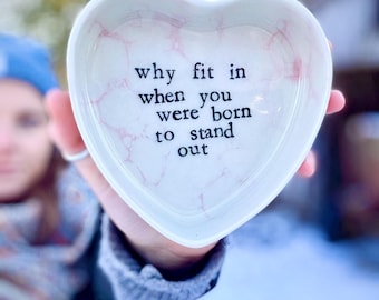 Handmade Ceramic Heart Dish // Jewelry Dish // Handmade gifts // Heart Shaped Bowl // More than a Mama // Gift for Moms