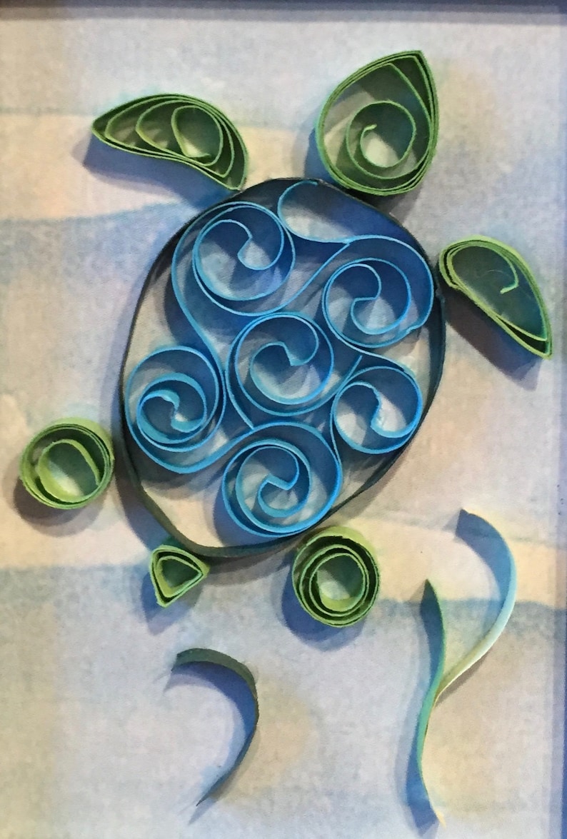 Quilled Sea Turtle Etsy