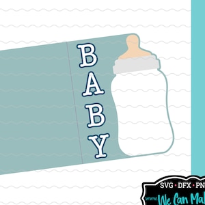 Tarjeta de biberón SVG, tarjeta de anuncio de bebé, invitaciones para baby shower, tarjeta para recién nacido, PNG, JPG, idea para tarjeta de baby shower, biberón SVG