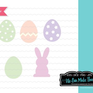 Bunny and Eggs SVG, Bunny svg, Easter svg, Easter svg for kids, Easter svg Cut File for Cricut, Spring SVG