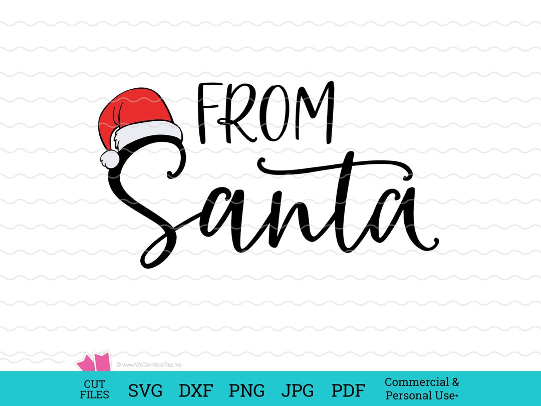 Santa Names Svg From Santa SVG Cut File, Christmas Svg, Cards & Tags Design, Shirt Svg ...