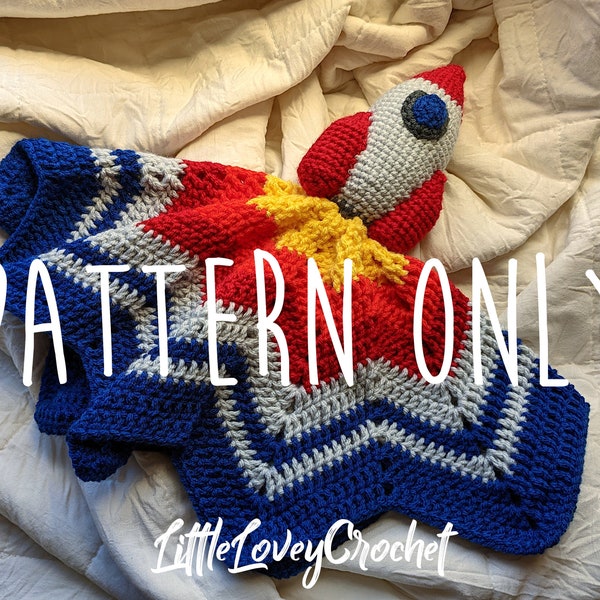 Rocket Ship Lovey Crochet Pattern | Lovey Crochet Pattern | PDF download