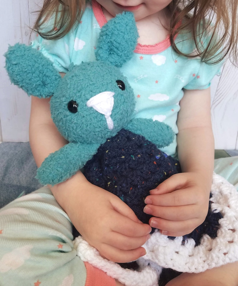 Bunny Lovey Security Blanket Baby Lovey Baby and Toddler Etsy