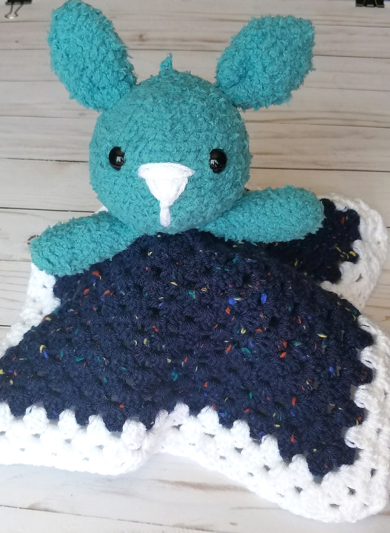 Bunny Lovey Security Blanket Baby Lovey Baby and Toddler Etsy