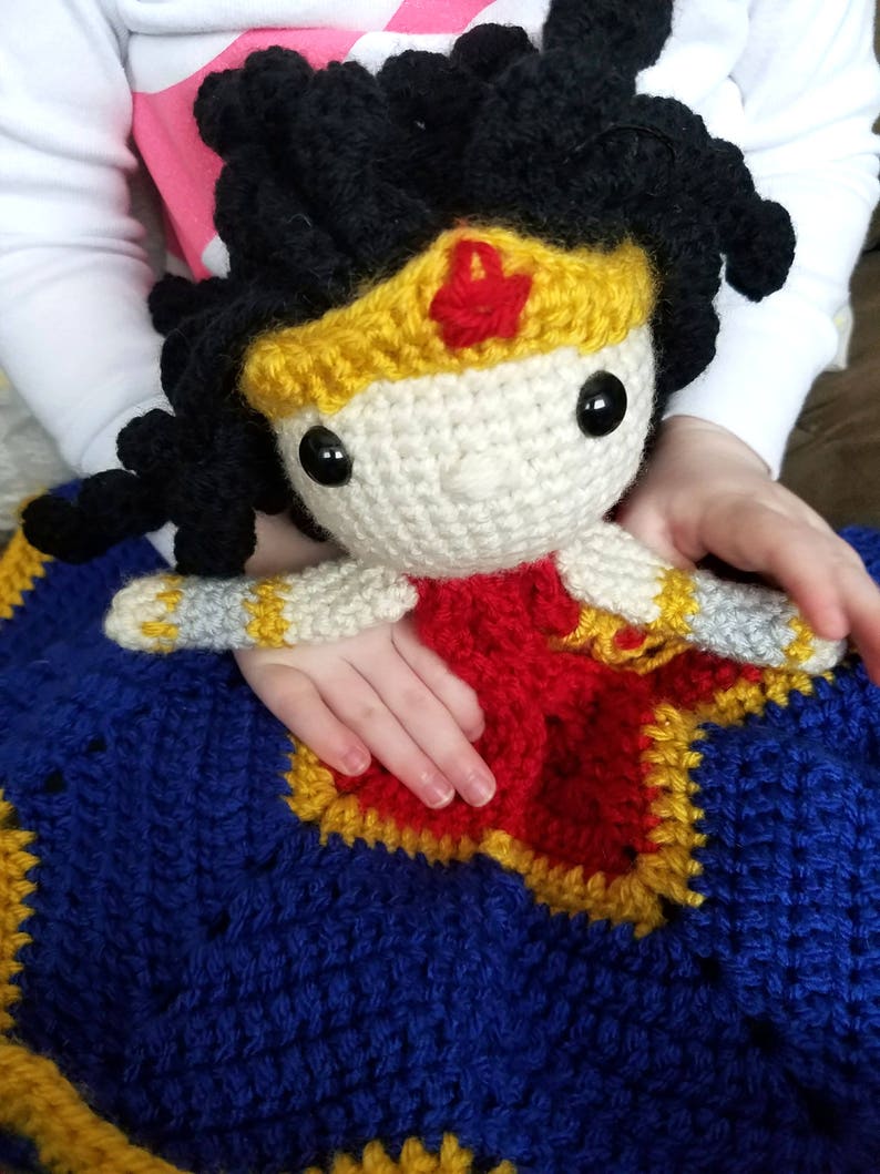 Wonder Woman inspired Lovey Security Blanket Crochet ...