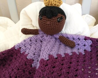 Crochet Princess Lovey Blanket: Handmade Fairy Tale Doll