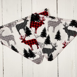 Christmas Moose Over the Collar Dog Bandana | Christmas bandana | dog bandana | over the collar