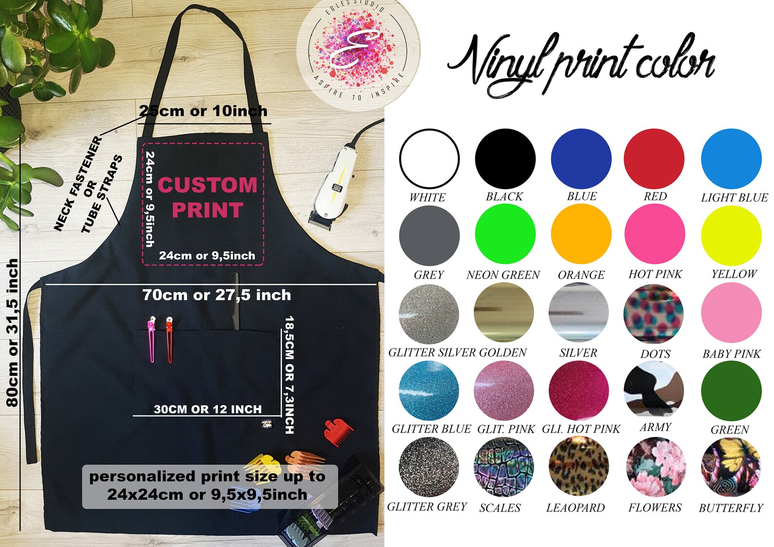 Custom Barber Apron / Apron / Personalized Barber Etsy