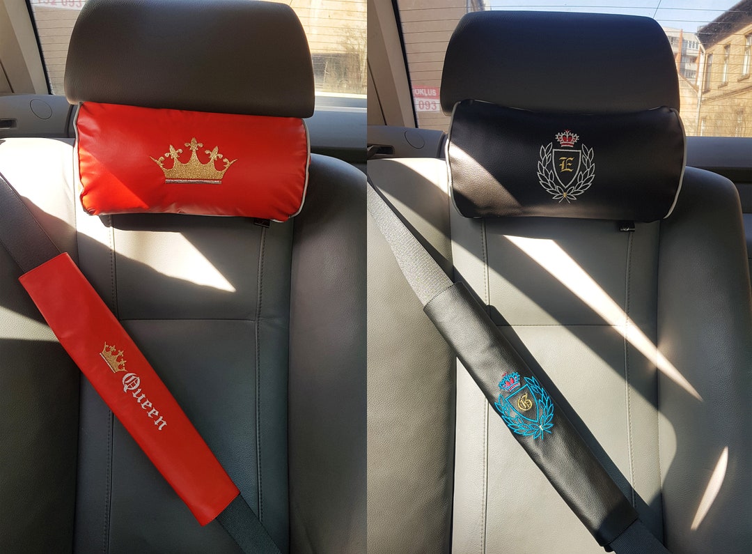 Set of 2 and Set of 4 Custom Car Belt Covers Faux Leather Etsy