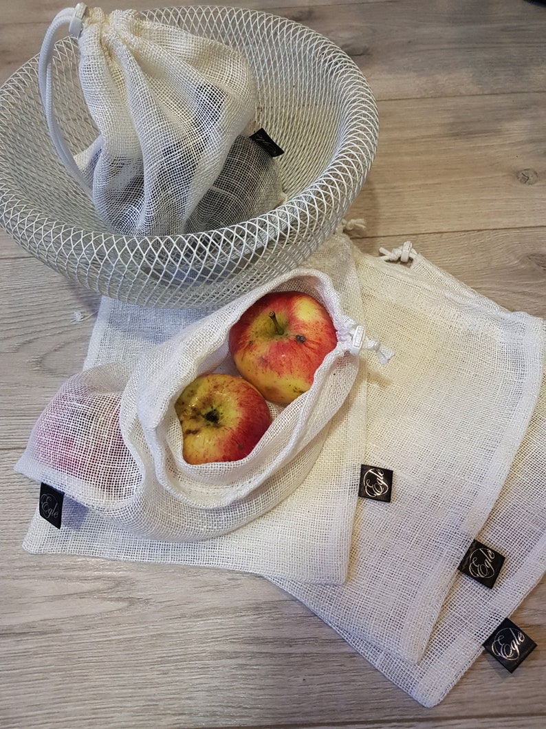 100 Reusable Tote Bag Mesh Vegetable Bags Etsy UK