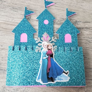 Glitter Castle (Frozen) - invitación del castillo - invitación de la princesa - fiesta de la princesa - invitación de cumpleaños - Invitación en capas Multi/3D