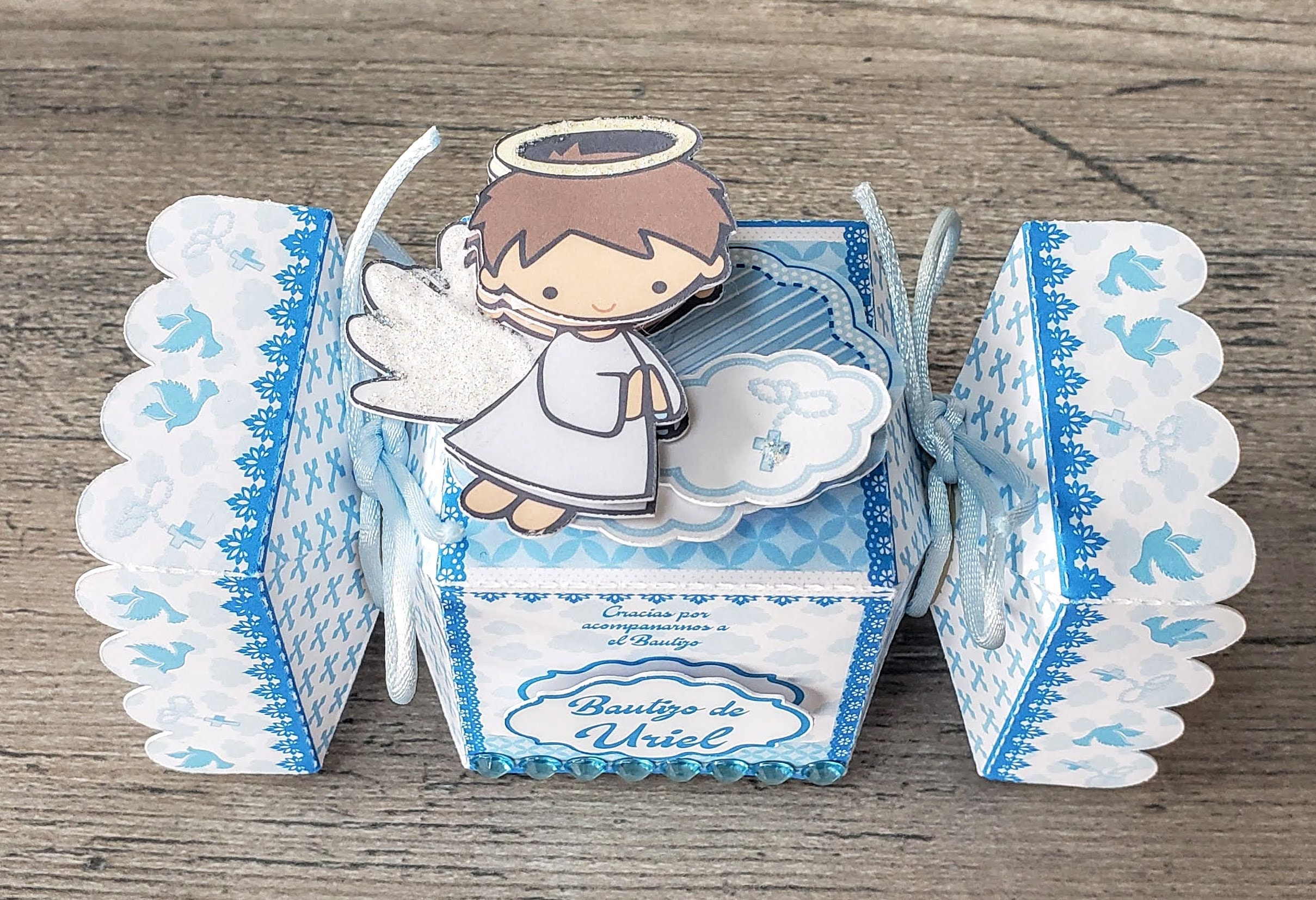 Boy Baptism Party Multi/3D Layered Favor Boxes Kit Etsy
