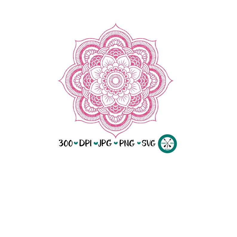 Download Mandala flower SVG intricate flower silhouette cricut cut ...